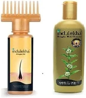 Combo Set - Bringha Hair Oil 100ml and Anti Hair Fall Shampoo 200ml (Hair Cleanser)