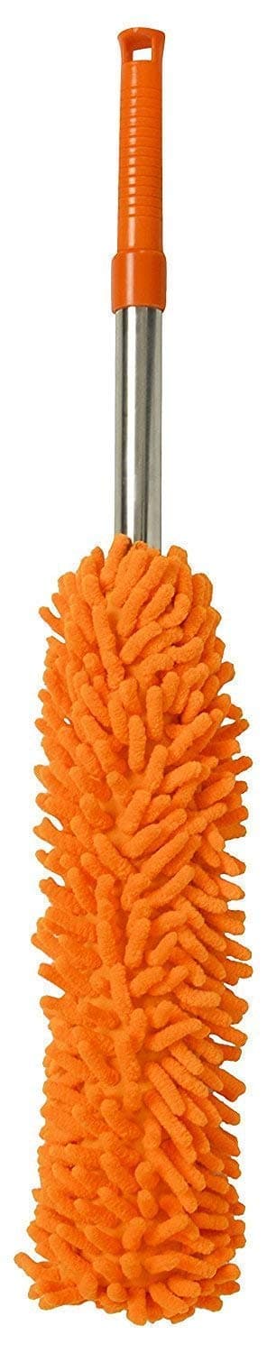 Nuestra 1 Piece Multipurpose Microfiber Cleaning Duster With Extendable Telescopic Wall Hanging Handle (Multicolour)
