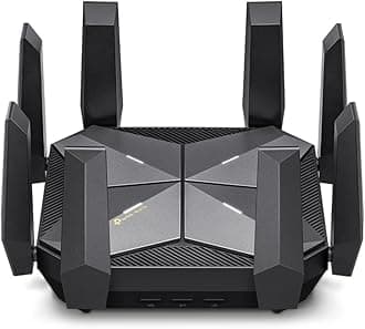 TP-Link AXE16000 Quad-Band WiFi 6E Router (Archer AXE300) - Dual 10Gb Ports Wireless Internet Router, Gaming Router, Supports VPN Client, 2.5G WAN/LAN Port, 4 x Gigabit LAN Ports