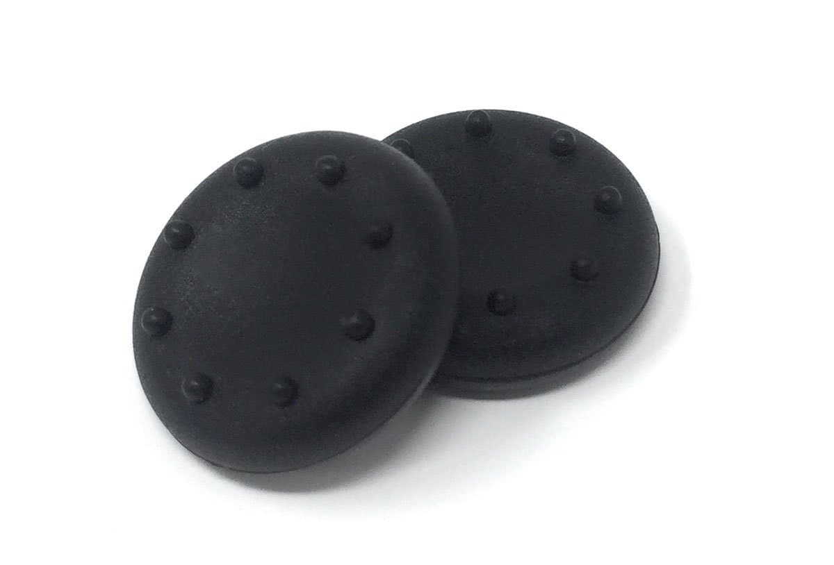 2 X BLACK PS4 - PS3 - XBOX ONE - XBOX 360 - Controller Rubber Thumbstick Grips Thumb Stick Grip Pads