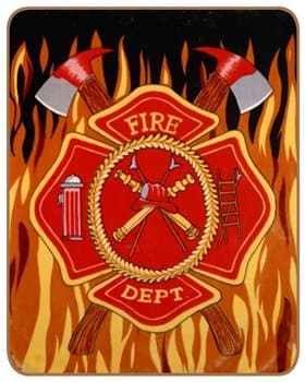 Fire Fighter- Medium Weight Queen Size Blanket