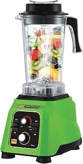 EASY COOK MH15 Hardfighter 1500 Watt Mixer Juicer Grinder | Heavy Duty Commercial Blender | Hi-Speed Blender for Cafe and Restaurants | 4x Performance (Green)