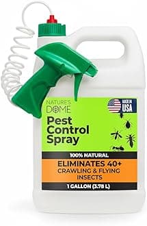 Nature’s Dome Pest Control Spray 1 Gallon | Natural Ant Killer & Bug Spray for Indoor & Outdoor Use | Eco-Friendly Bug Spray for Flea, Ticks, Ant & Mosquitos | Safe for Pets and Kids