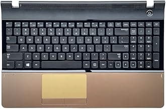 YANHAO [Laptop Keyboard] New US/KR/AR for Samsung NP300E5A NP305E5C NP300e5x NP305E5A 300E5A 300E5C 300E5Z US Laptop Keyboard with C Shell [Easy Installation] (Color : US-01)