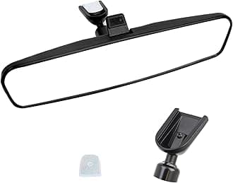 10.6” Rear View Mirror,Compatible with F-150 Focus, Honda Civic Accord, Wrangler, Kia Optima Soul Sorento,Nissan Rogue Altima Toyota Corolla Camry Tacoma, Universal Interior Day/Night Mirror