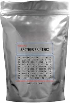 Toner Powder Suitable for Brother Printer Toner Cartridge (1KG) Black Ink Toner Powder