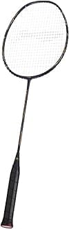 G-Force Superlite Max 10 Carbon Fibre Badminton Racket with Free Full Cover(80 Grams, 28 Lbs) (Black/Gold/White)