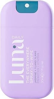 Luna Daily Mini Body Cleansing Spray | Instant Cleansing & Hydration for Feminine & Body Care | pH-Balanced & Moisturizing | Fresh Jasmine & Ylang Ylang Scent | Odor Control & Pregnancy-Safe, 30ml