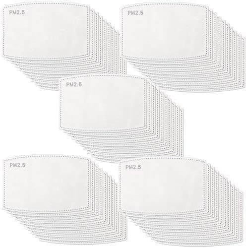 100 pcs Activated Carbon Filter, 5 Layers Replaceable Anti Haze Filter Paper for Outdoor - Anti Fogging Health Protection Ship from USA.