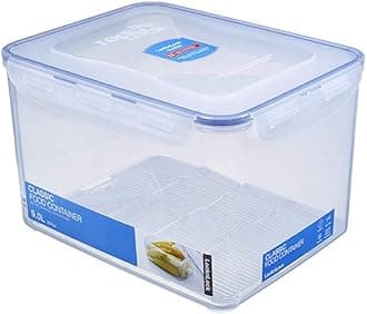 Lock & Lock HPL838 Rectangular Storage Container - Clear/Blue, 9 L