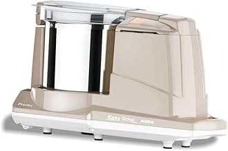 Easy Grind Aura Wet Grinder - Does Atta Kneading and Coconut scraping! Cylindrically grooved stones for effective grinding & it’s made up of Natural Black Stone!! FREE SHIPPING TO UK!