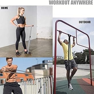 Long Resistance Bands for Working Out Women, Fabric Resistance Band, Stretch Bands for Exercise Bands Resistance Bands Set for Physical Therapy, Elastic Bands for Exercise, Ligas para Hacer Ejercicio