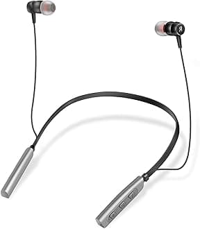 Wireless Rechargeable Hearing Aids - Neckband Amplifier for Adults, Seniors - Noise Canceling, No Whistling, 2 Modes, 5 Volume Control