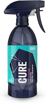 GYEON Cure Redefined Hydrophobic Ceramic Spray Sealant Paint Gloss Protection Maintenance Spray for Car Glass Wheels Trim Shiny Surface Repel Water Enhance Beading Finish