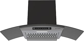 90cm 1200 m3/hr, Autoclean Chimney, Filterless, 8Yr on Motor, 2Yr Comprehensive Warranty, Italian Design - Made in India (Hood Venice IN HC SC FL LG 90, Touch & Gesture Control, Light Grey)