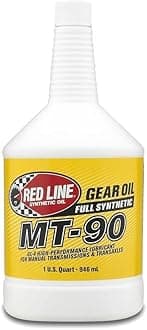 Red Line 50304 MT-90 75W-90 GL-4 Manual Transmission and Transaxle Lubricant (MTL) - 1 Quart (4 Pack)
