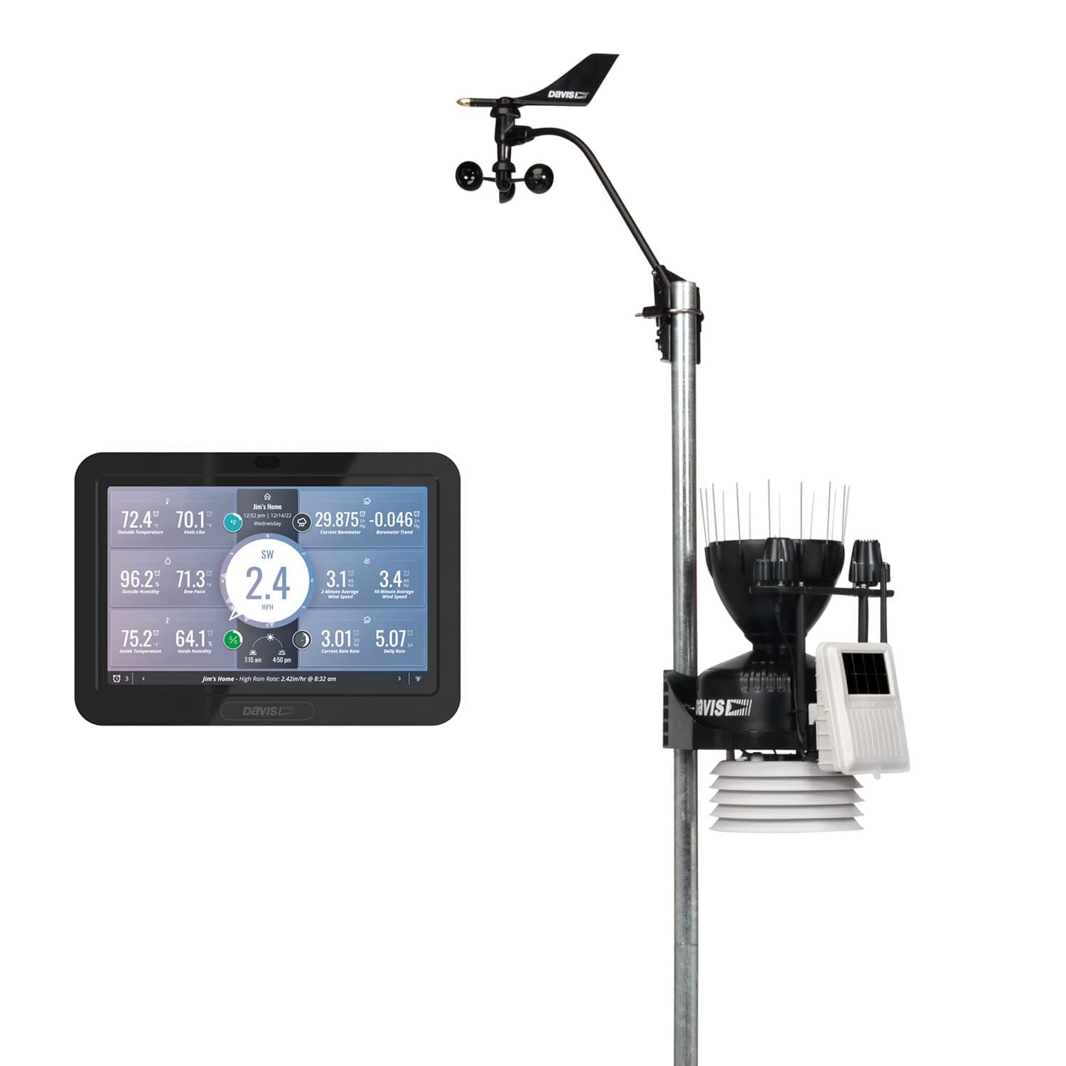 Davis Instruments Wireless Vantage Pro2 Plus with UV & Solar Radiation Sensors and WeatherLink Console - Metric