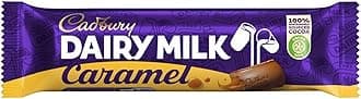 Cadbury Dairy Milk Caramel Chocolate Bar, Smooth Caramel Centre, 45 g (Pack of 48)