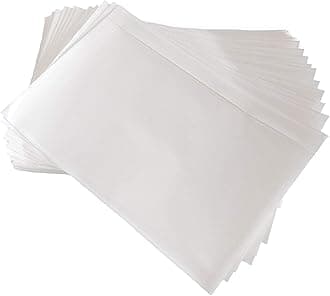 7.5" x 5.5" Clear Self-Adhesive Top Loading Packing List/Shipping Label Envelopes Pouches (1000 Pack)