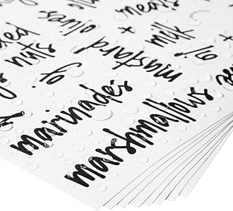 Talented Kitchen 102 Supplementary Pantry Labels – Non Main Ingredients – Water Resistant, Decal Pantry Organization Storage (102 Labels)