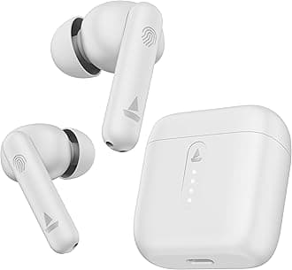 boAt Airdopes 141 / Airdopes 148 Bluetooth Truly Wireless in Ear Headphones with 42H Playtime,Low Latency Mode for Gaming, ENx Tech, IWP, IPX4 Water Resistance, Smooth Touch Controls (Pure White)