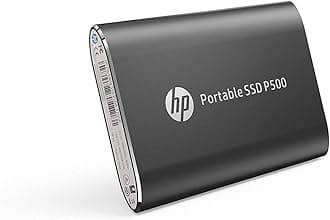 HP P500 500GB Portable SSD - Up to 380MB/s - USB 3.2 External Solid State Drive, Black - 7NL53AA#ABC