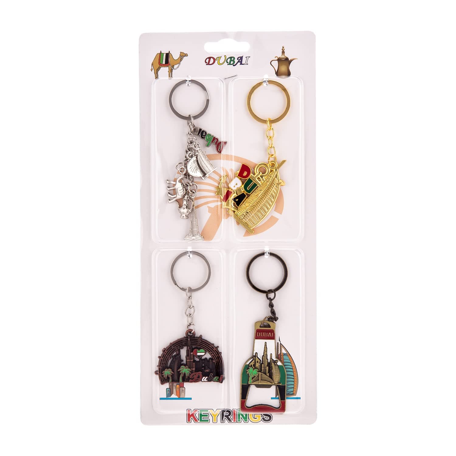 AKDC 4Pcs Dubai multiple disigns and keychains