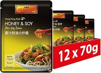 Stir Fry Sauce, Honey & Soy Hong Kong Style, Vegetarian, 70 g (Pack of 12)