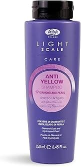 Lisap Purple Shampoo, Light Scale Hair Care Anti Yellow Purple Shampoo for Blondes, Toning Blonde, White, Silver Hair & Highlights, Nourishing & Hydrating Toner, Neutralizes Brassy Tones, 8.45 fl oz