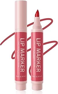 Lip Stain Makeup Pen-1Pcs Berry Pink Hydrating Lip Stain Liquid Lip Liner Pencil, Matte Color Look, Longlasting Waterproof Smudgeproof Natural Finish,Precise Chisel Tip Smooth,Makeup Gift for Women-01