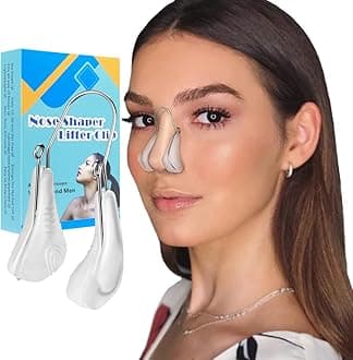 Quecc Nose Shaper Clip, Pain-Free Nose Bridge Straightener Corrector, Soft Silicone Nose Slimming Rhinoplasty Device Nose Up Lifting Clips Tool(Unisex)
