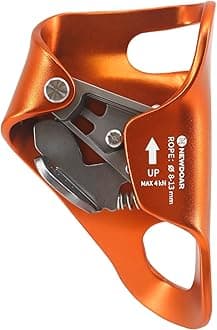 NewDoar Rock Climbing Chest Ascender Abdominal for Vertical Rope Climbing CE Certified Rope Clamp for 8~13MM Rope