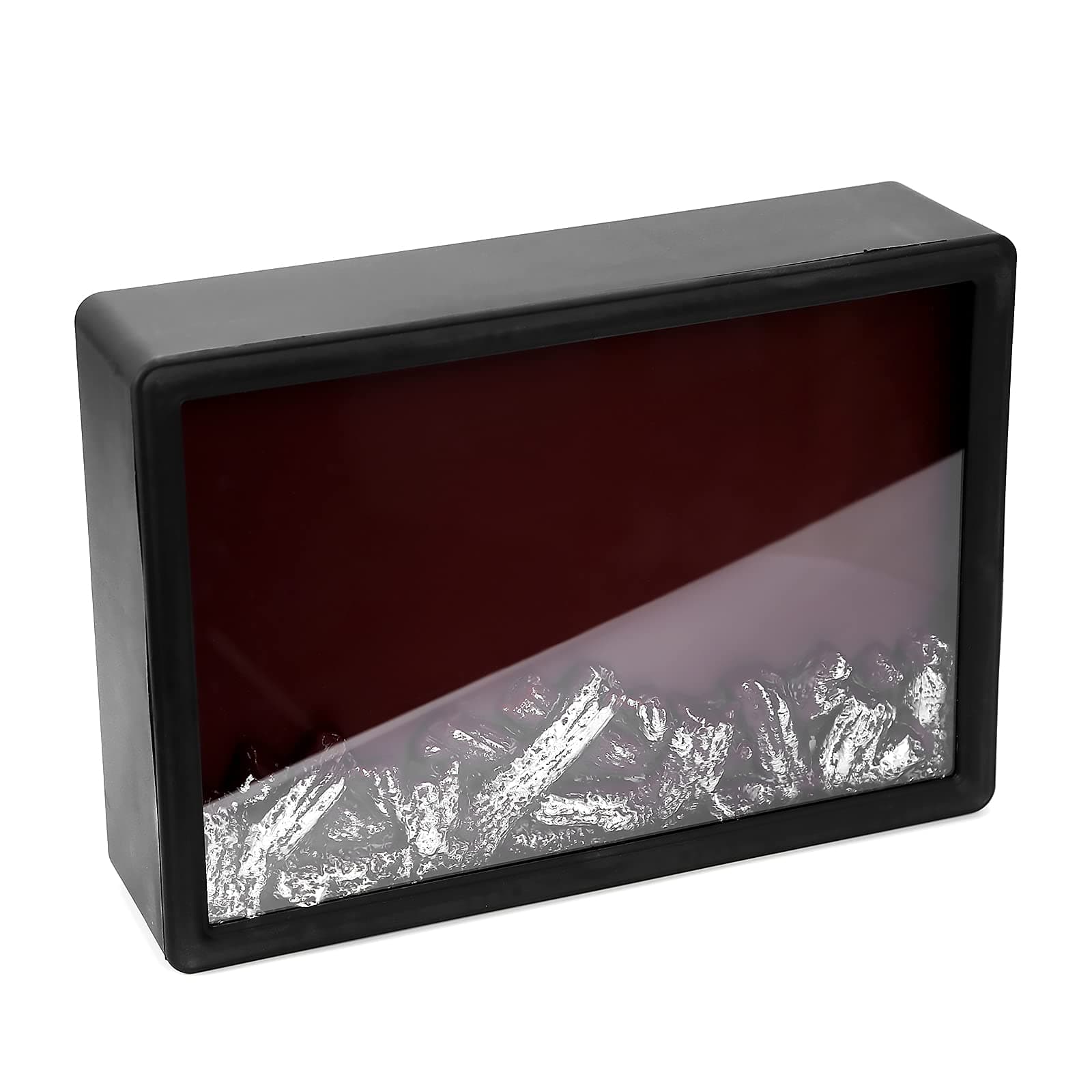 Fireplace Lantern - 6 Hours Timer Super Bright LEDs, Portable Lighted Fireplace, Tabletop Flameless LED Lantern, Hanging or Sitting Decoration