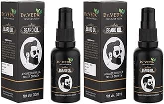 Beard Hair Growth Oil For Faster Beard Growth And Thicker Looking Beard|Beard Oil For Patchy And Uneven Beard (30Ml) ((30 ml (Pack of 2), Unscented)