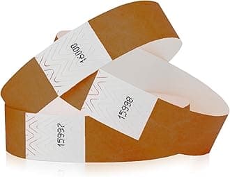 WristCo Mocha 3/4 Tyvek Wristbands - 500 Pack Paper for Events