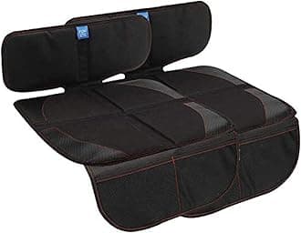 funbliss Car Seat Protector for Baby Child Car Seats 2 Packs Black,Waterproof Seat Protector with Thickest Padding for Baby Car,Dog Mat - Cover Pad Protects Automotive Vehicle Leather