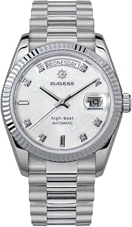 Sugess Classic S449 Automatic dan and date Men's Watches Sapphire Glass Waterproof Luxury Mechanical Watch, V 4