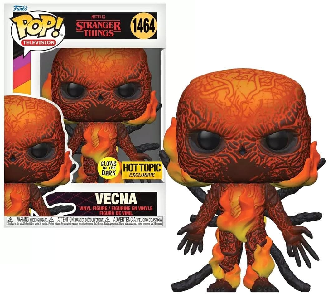 Funko Pop Stranger Things Vecna GITD Hot Topic Exclusive.