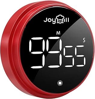 JOYHILL Kitchen Timer, Magnet, Magnet, Long Time, Countdown, Countdown, Timer, Dial Type, For Studying, Studying, Children, Children, Clock, Can See Remaining Time, Large, Volume Switching, Cooking,