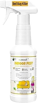 Indoor Pest Control Spray 16oz for Home and Kitchen –Bug Killer & Insect Repellent, Kills Carpet Beetles, Ants, Spiders, Beg Bugs, Roaches, Flea & Tick- Non Staining-Child and Pet Safe