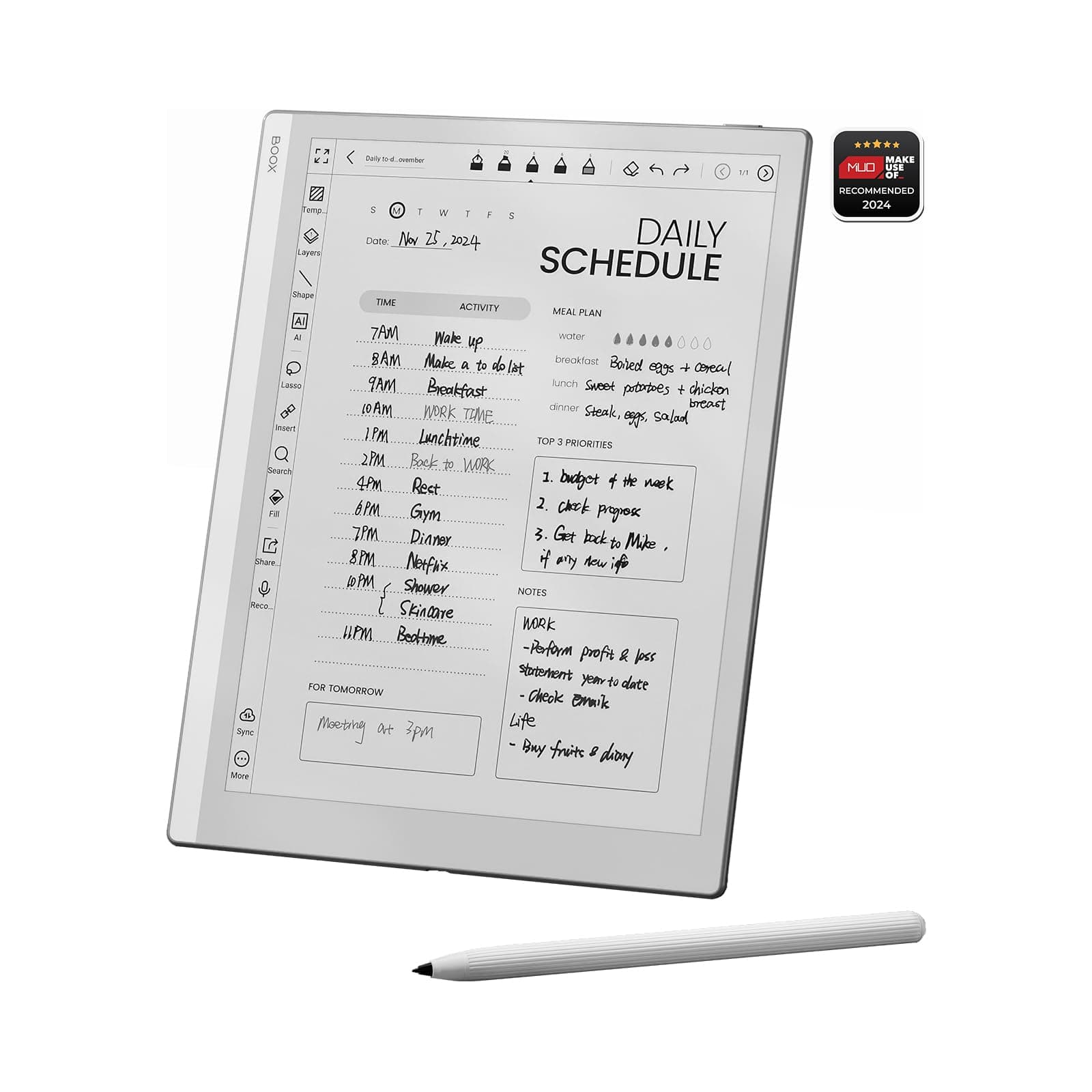 – BOOX Tablet Go 10.3 ePaper E Ink Tablet No Front Light 4G 64G 300 PPI B/W