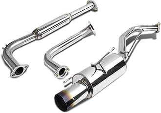 DNA MOTORING CBE-NM00-BT Stainless Steel Cat Back Exhaust System [Compatible with 00-03 Nissan Maxima]