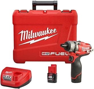 Milwaukee 2402-22 M12 Fuel 1/4 Hex 2-Spd Screwdriver Kit W/2 Bat