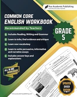 Common Core English Workbook: Grade 5 English