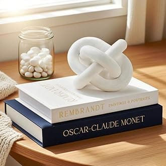 Decorative Books for Home Aesthetic Fake Books for Modern Linen Covered Photo Storage Keepsake Box for Coffee Table Farmhouse Set of 2(Black-White)