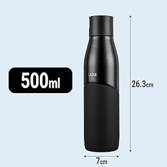 Pigeon by Stovekraft Luxe Thermos Stainless Steel Sipper Flask 750ml with Straw| 24 Hours Hot and Cold|Leak Proof|Easy to Open|Easy to use|Ideal Usage for Office Men/Women|School/College|Travel|Black