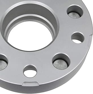 Supreme Suspensions - 2pc Set [Silver] 2" Hub Centric Wheel Spacers for Jeep Wrangler JK, Commander, Grand Cherokee WJ WK [BP: 5x5 / CB: 71.5mm / Studs: 1/2" x20] - 4 Tire Valve Caps Included