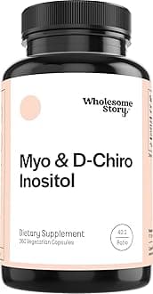 Myo-Inositol & D-Chiro Inositol Supplement for Women | Fertility Supplements for Hormonal Balance & Ovarian Health Support | Myoinositol | Ideal 40:1 Ratio | 90 Servings