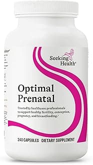 Optimal Prenatal - Supplement with Vitamin B12, L-Methylfolate, & Choline - Vegetarian Supplement to Support Optimal Prenatal Health - 240 Capsules