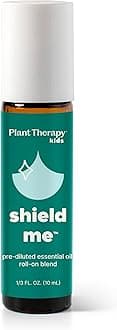 Kids Shield Me Essential Oil Blend Pre-Diluted Roll On 10 mL (1/3 oz) 100% Pure, Gentle, Ready to use for Camping, Backyard & Travel